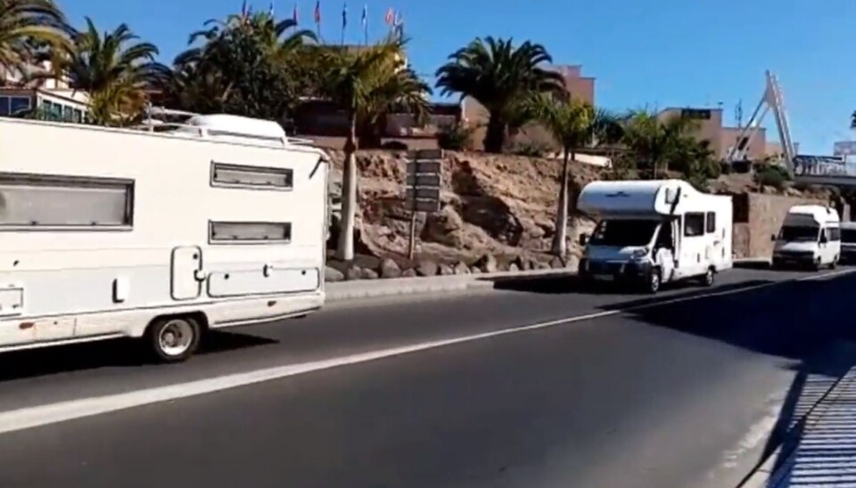 Bobilene tutet seg gjennom turistområdene sør på Gran Canaria i februar. Det skal de fortsette med.