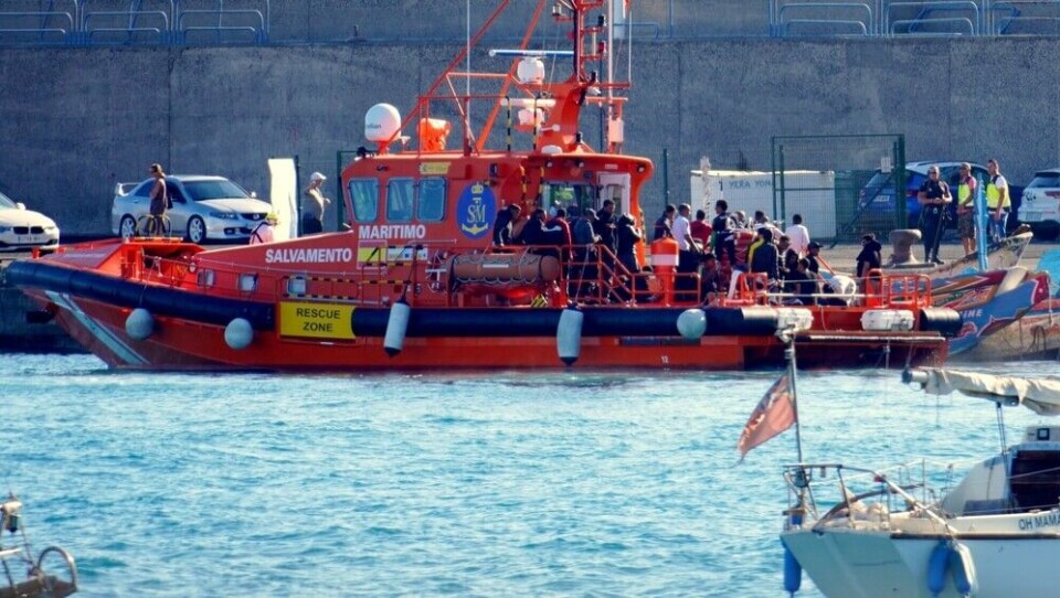 Arkivfoto av migranter som ankommer Arguineguín på Gran Canaria. Foto: Canary4stock/Shutterstock