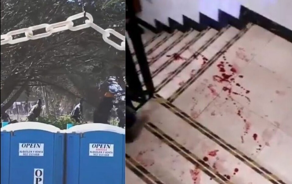 VIDEO: Voldelige sammenstøt i migrantleir på Tenerife.