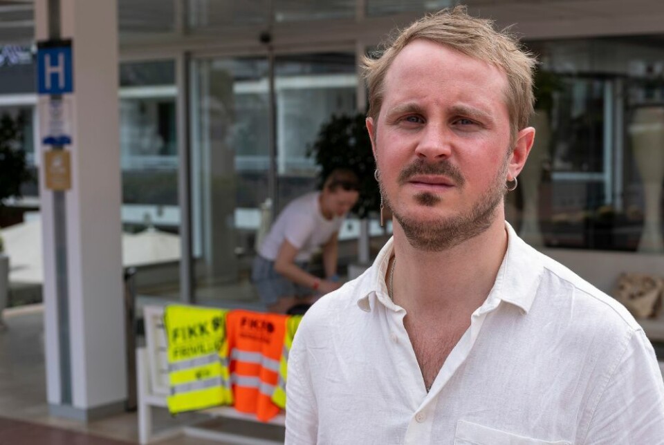 Anna-Karins bror, Joakim Axling, er på Gran Canaria for å finne søsteren. Foto: Bård Ove Myhr Anna-Karins bror, Joakim Axling, er på Gran Canaria for å finne søsteren. Foto: Bård Ove Myhr