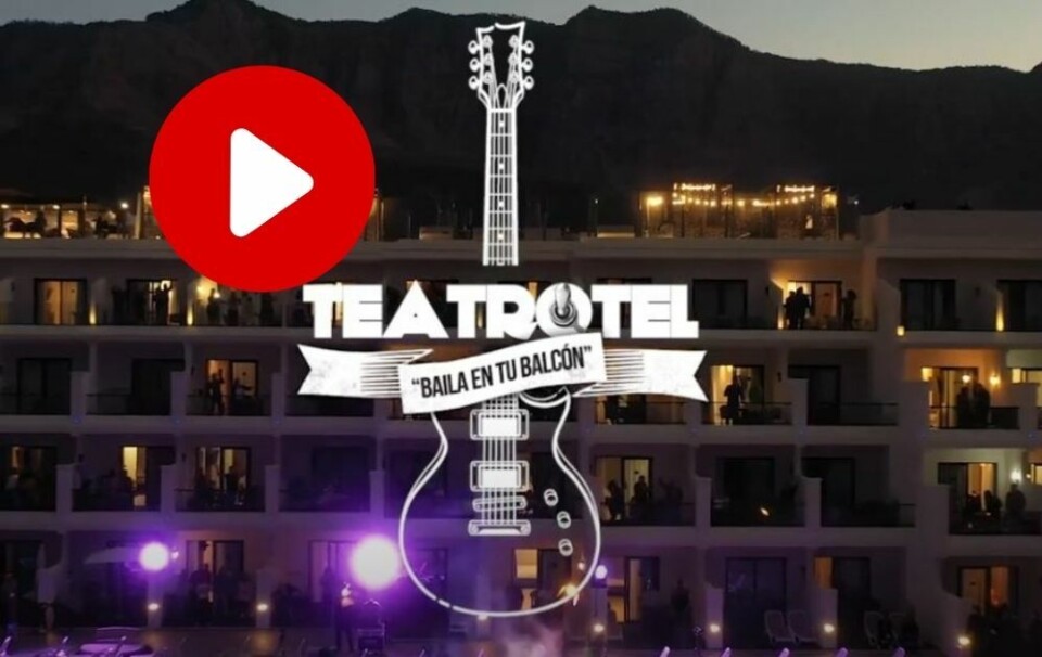 Hotellet som ble konsertarena. Videoen er fra første arrangement i desember, som ble meget populært.
