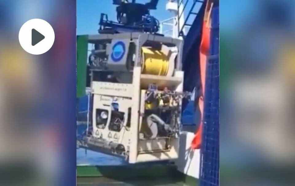 VIDEO: Etterforskere har gjort funn på havbunnen.