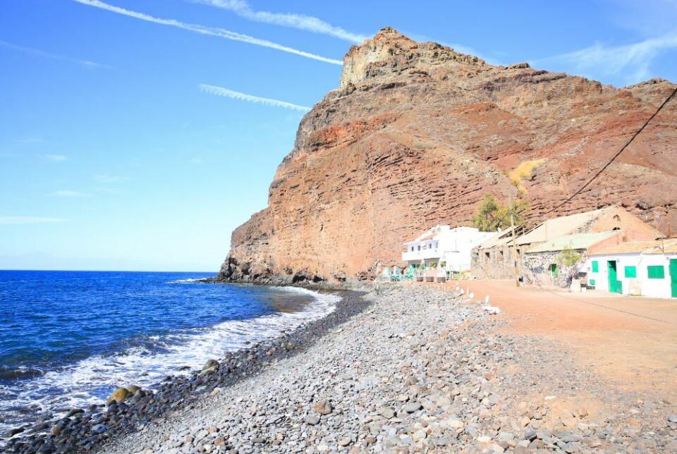 I den lille landsbyen Tasarte og områdene rundt, måtte folk tørke svetten i dag. Foto: Traveller70/Shutterstock