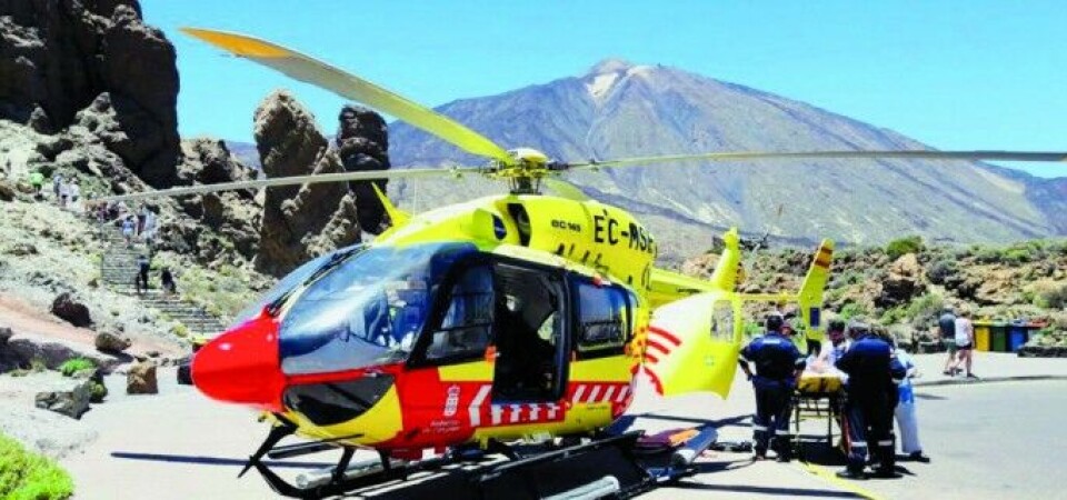 Mann (73) fraktet til sykehus med helikopter fra Teide