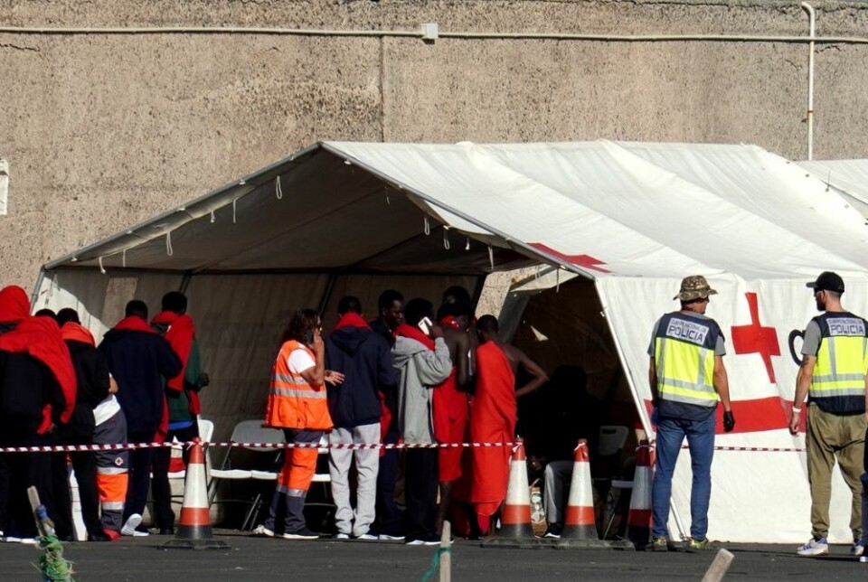Arkivfoto av migranter som ankommer Arguineguín. Foto: Canary4stock/Shutterstock