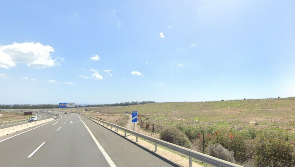 GC-1 er hovedfartsåren mellom sør- og nordsiden av Gran Canaria. Foto: Google Maps
