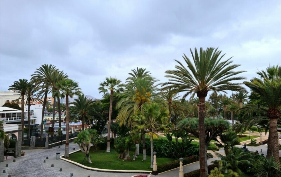 Overskyet og dis i Las Palmas denne mandagen. Foto: Canariavisen