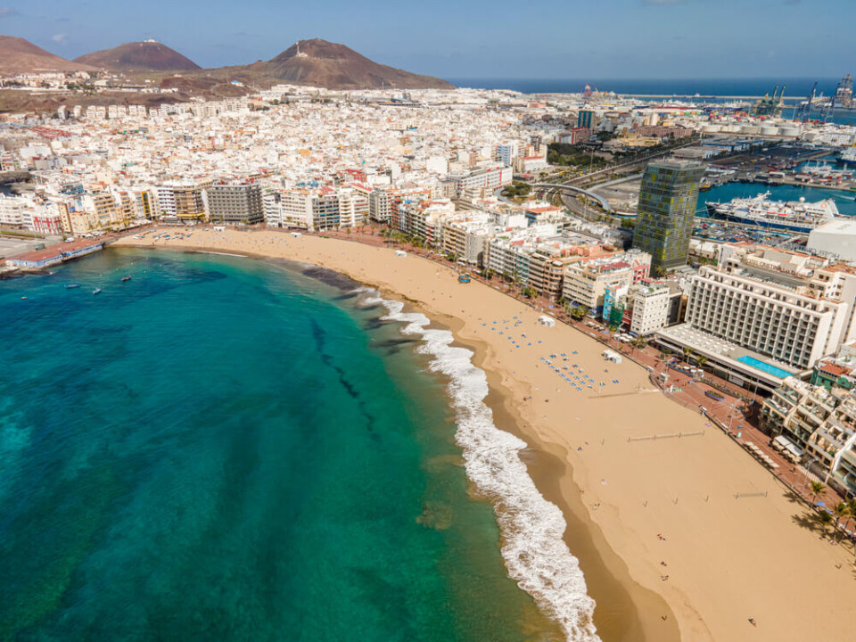 Las Canteras-stranda i Las Palmas. Foto: Nizz/Shutterstock Las Canteras-stranda i Las Palmas. Foto: Nizz/Shutterstock