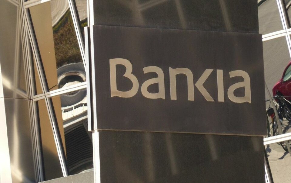 Bankia-navnet forsvinner og byttes ut med CaixaBank etter sammenslåingen. Foto: Benjamín Núñez González, CC BY-SA 4.0 via Wikimedia Commons