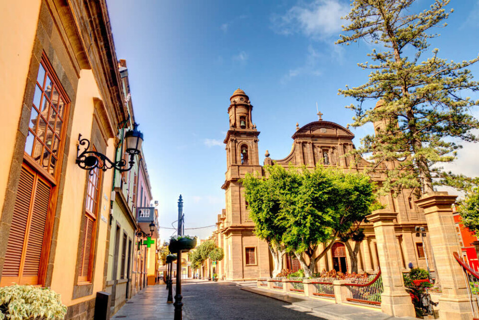 Gáldar på nordvestkysten av Gran Canaria. Foto: mehdi33300/Shutterstock Gáldar på nordvestkysten av Gran Canaria. Foto: mehdi33300/Shutterstock