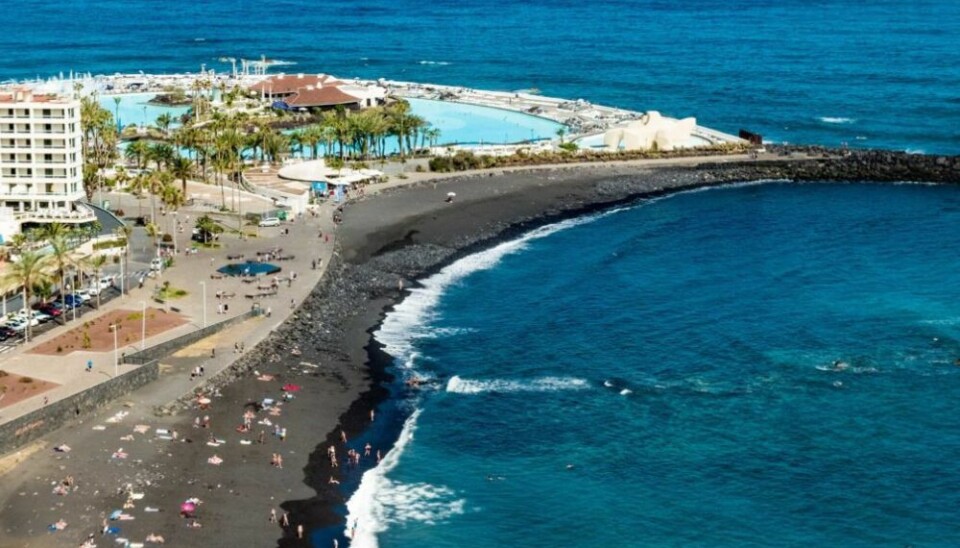 Arkivfoto av Puerto de la Cruz.