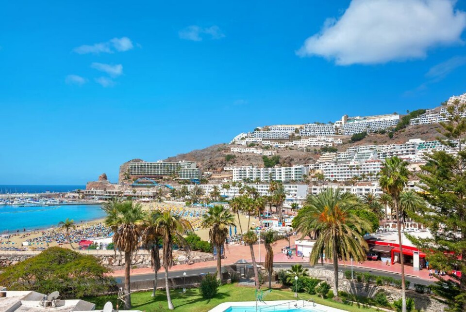 Feriebyen Puerto Rico, sørvest på Gran Canaria. Foto: Valery Bareta/Shutterstock