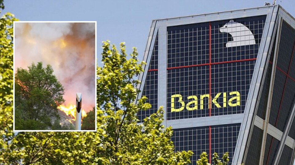 Bankia åpner konto for innsamling etter skogbrannen - donerer 100.000 euro