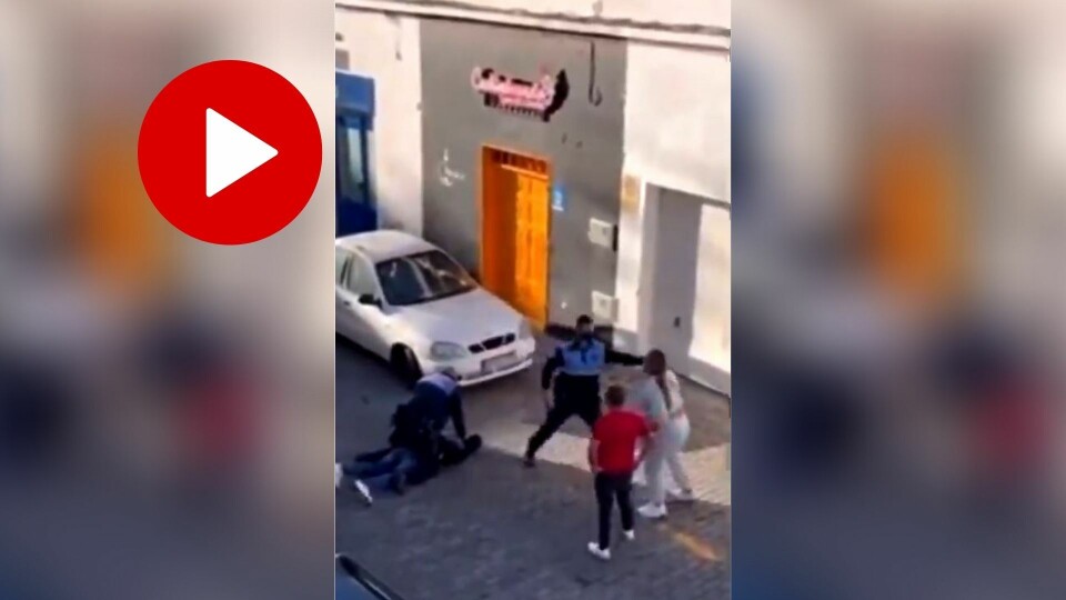 VIDEO: En video av en voldelige pågripelse på Lanzarote har gått viralt i sosiale medier.