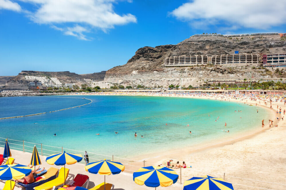 Amadores-stranda sørvest på Gran Canaria. Foto: Valery Bareta/Shutterstock