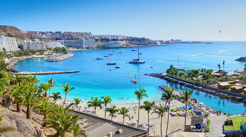 Anfi-stranda sørvest på Gran Canaria er et av de mest solsikre områdene. Foto: marako85/Shutterstock