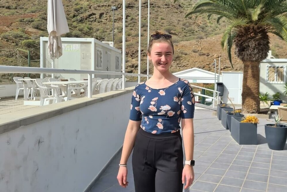 Maria Louise Brynjelsen har praksisplass på Gran Canaria. Foto: Canariavisen Maria Louise Brynjelsen har praksisplass på Gran Canaria. Foto: Canariavisen