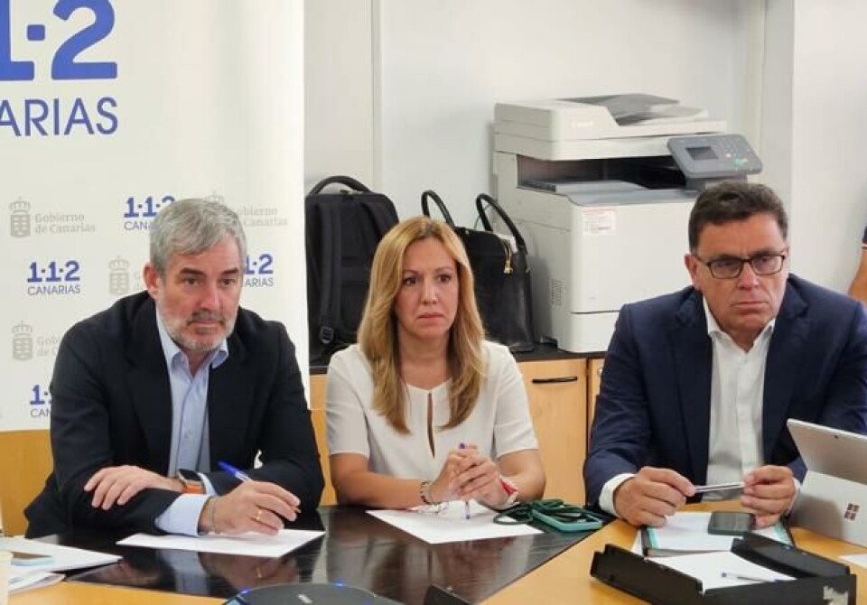 Kanariøyenes president Fernando Clavijo holdt pressekonferanse med de gode nyhetene denne fredagen.