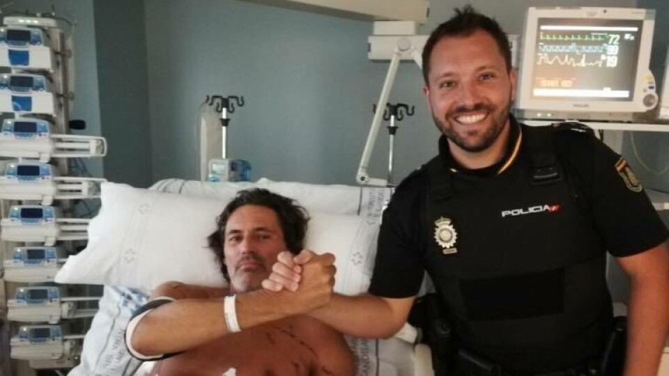 Politimann fra Tenerife reddet livet til knivstukket mann