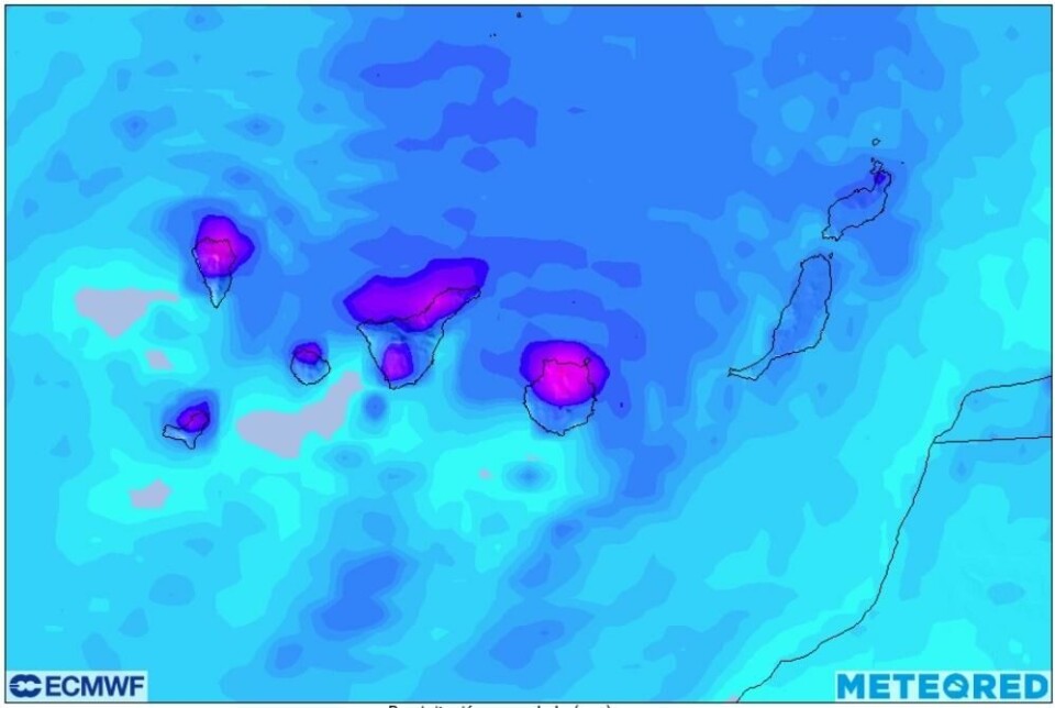 Kan komme mer regn på Kanariøyene