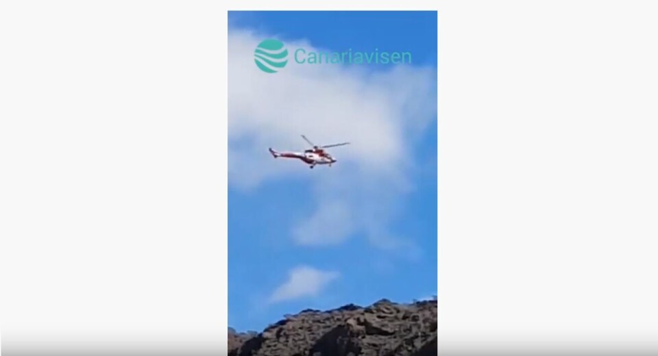 Reddet ut 73-åring fra tursti i Mogán med helikopter