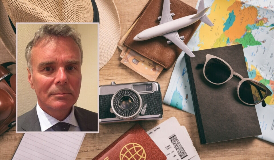Reiselivsekspert og flyanalytiker Hans Jørgen Elnæs i WinAir AS tror vintersesongen på Kanariøyene blir svak. Illustrasjon: Envato Elements/Foto: Privat