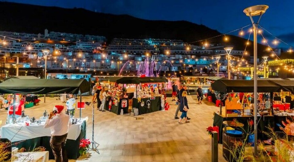 Julemarked på Mogán Mall i Puerto Rico. Foto: Mogán Mall
