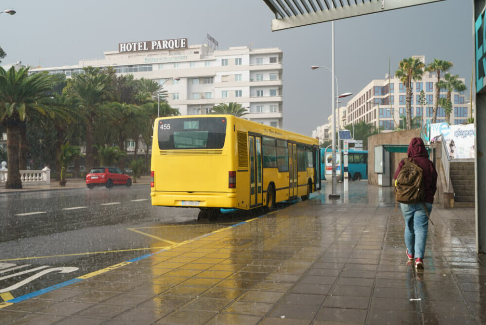 Arkivfoto av regnvær i Las Palmas på Gran Canaria. Foto: YuryKara/Shutterstock