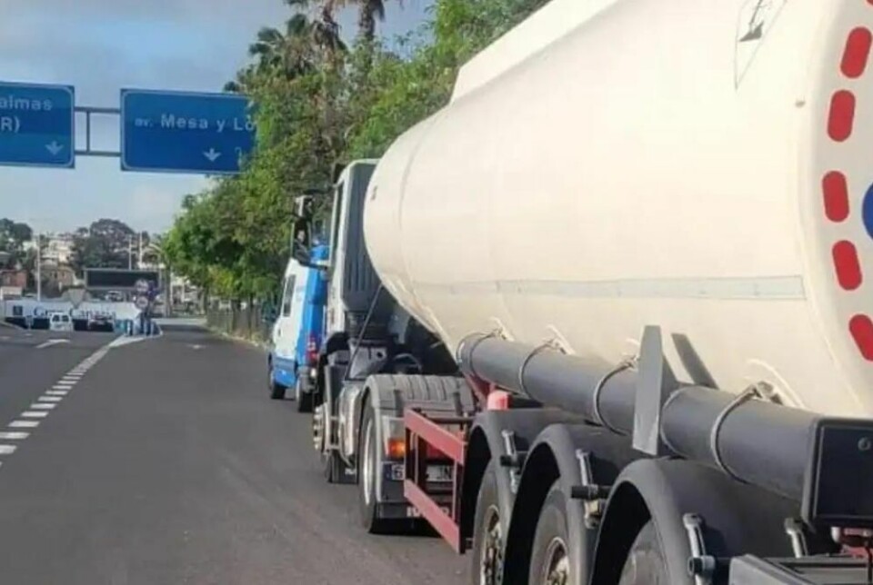 Her ble tankbilen stoppet. Foto: Policia Local