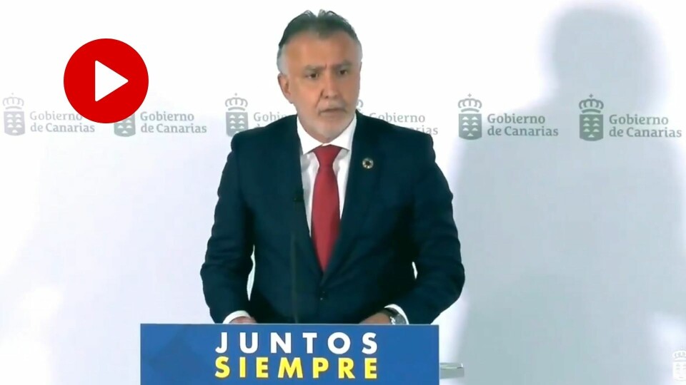 REDNINGSPAKKE: Torres kunngjorde på fredag en redningspakke tilsvarende 400 millioner euro til kanariske bedrifter. Video: Presidencia GobCan