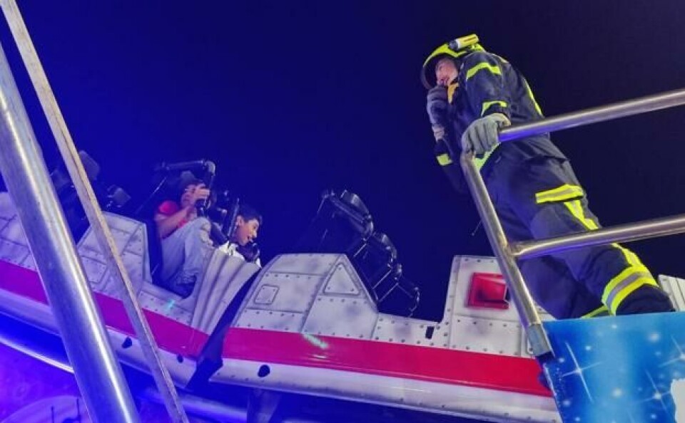 Satt fast i karusell på Gran Canaria