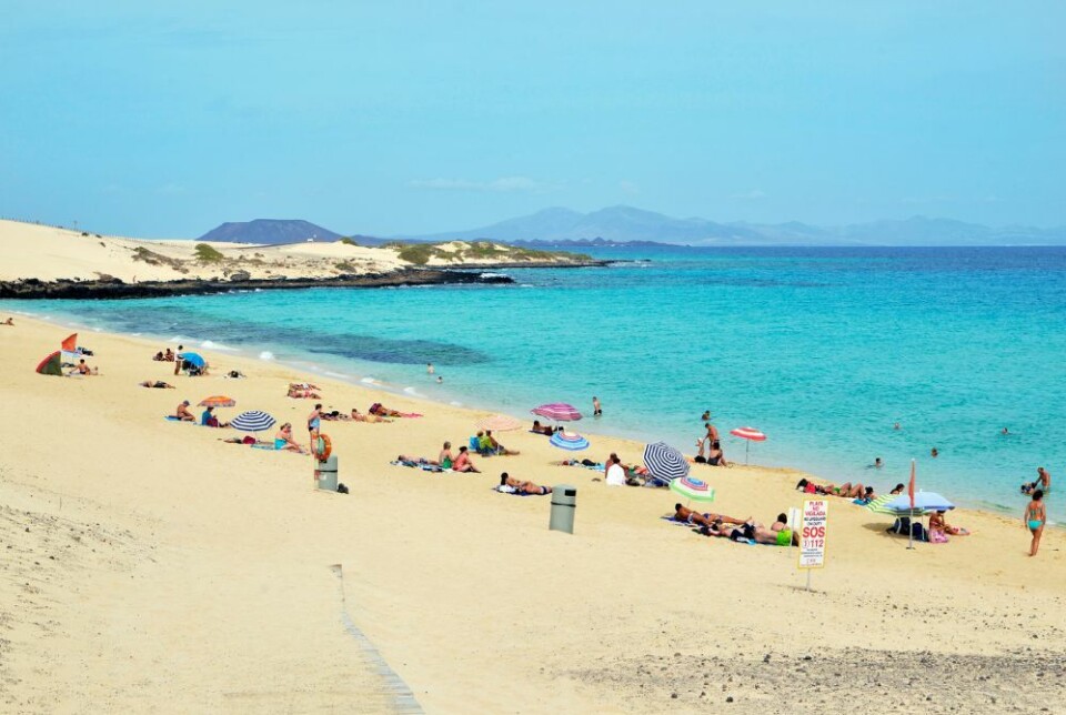 El Moro-stranda på Fuerteventura. Foto: TURESPAÑA