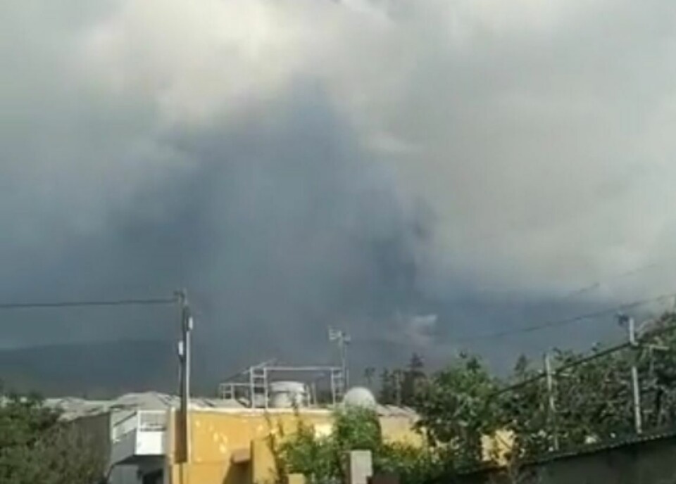 Kraftige eksplosjoner fra vulkanen på La Palma