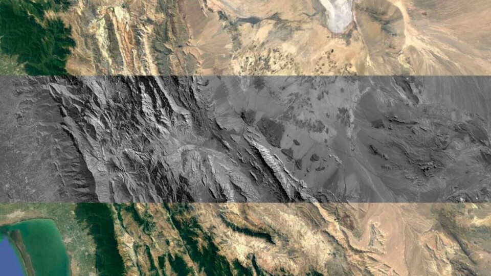 Bilde tatt med DRAGO-2-kamera i Turkmenistan. Foto: IACTEC-Espasio / Google Earth Bilde tatt med DRAGO-2-kamera i Turkmenistan. Foto: IACTEC-Espasio / Google Earth