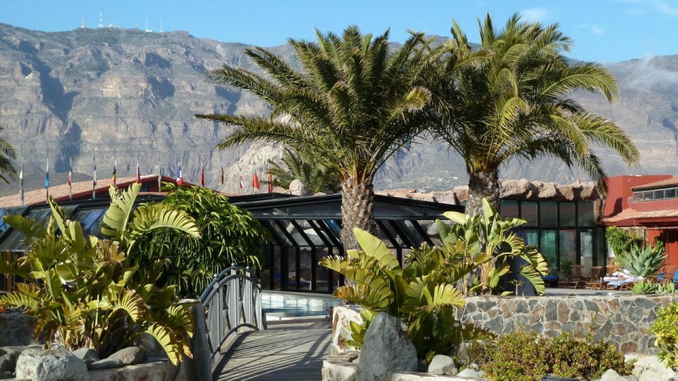 I Las Tirajanas på Gran Canaria var det 40,5 grader på fredag. Foto: Hotel Las Tirajanas