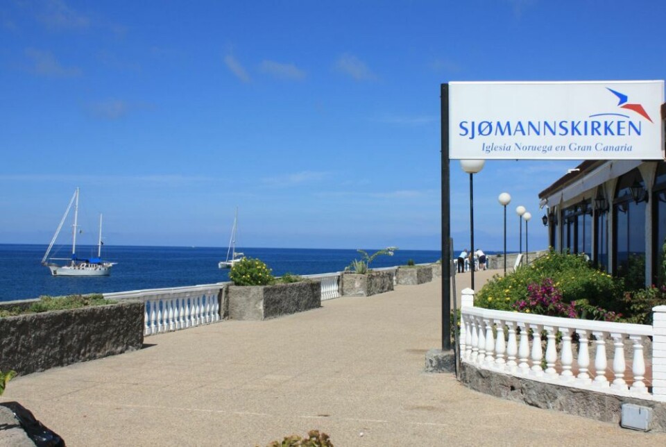Sjømannskirken ligger sørvest på Gran Canaria, i fiskelandsbyen Arguineguín. Foto: Sjømannskirken på Gran Canaria Sjømannskirken ligger sørvest på Gran Canaria, i fiskelandsbyen Arguineguín. Foto: Sjømannskirken på Gran Canaria