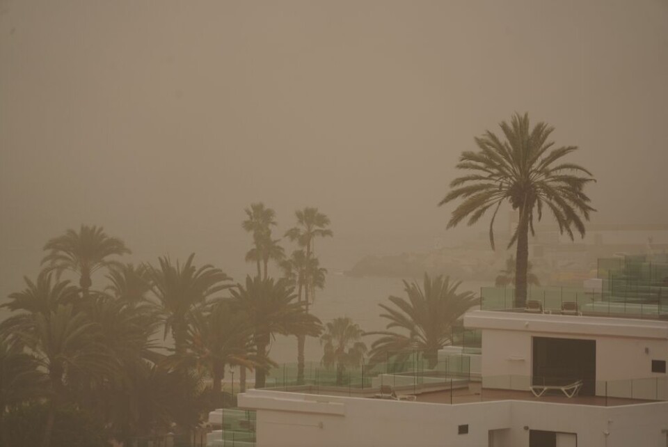 Calima, et værfenomen der sand og støv fra Sahara legger seg i luften, skjer som regel på Kanariøyene. Men det kan også forekomme på Costa Blanca og ellers langs sør-kysten i Spania. Foto: Shutterstock Calima, et værfenomen der sand og støv fra Sahara legger seg i luften, skjer som regel på Kanariøyene. Men det kan også forekomme på Costa Blanca og ellers langs sør-kysten i Spania. Foto: Shutterstock