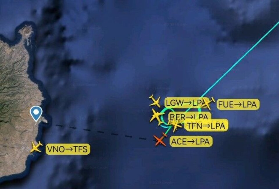 Grafikk: Flightradar24