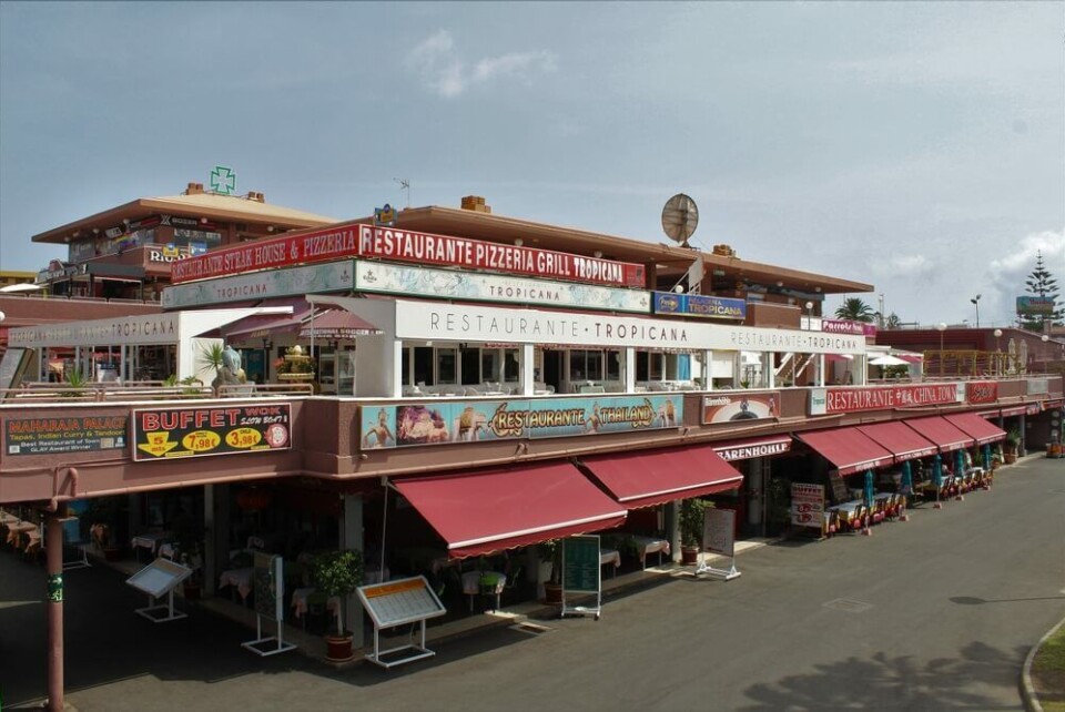 Et kjøpesenter i turistområdene sør på Gran Canaria. Foto: Marvin Taschik/Shutterstock
