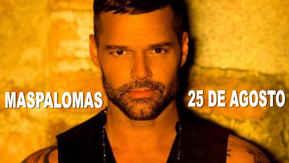 Ricky Martin holder konsert i Maspalomas lørdag 25. august