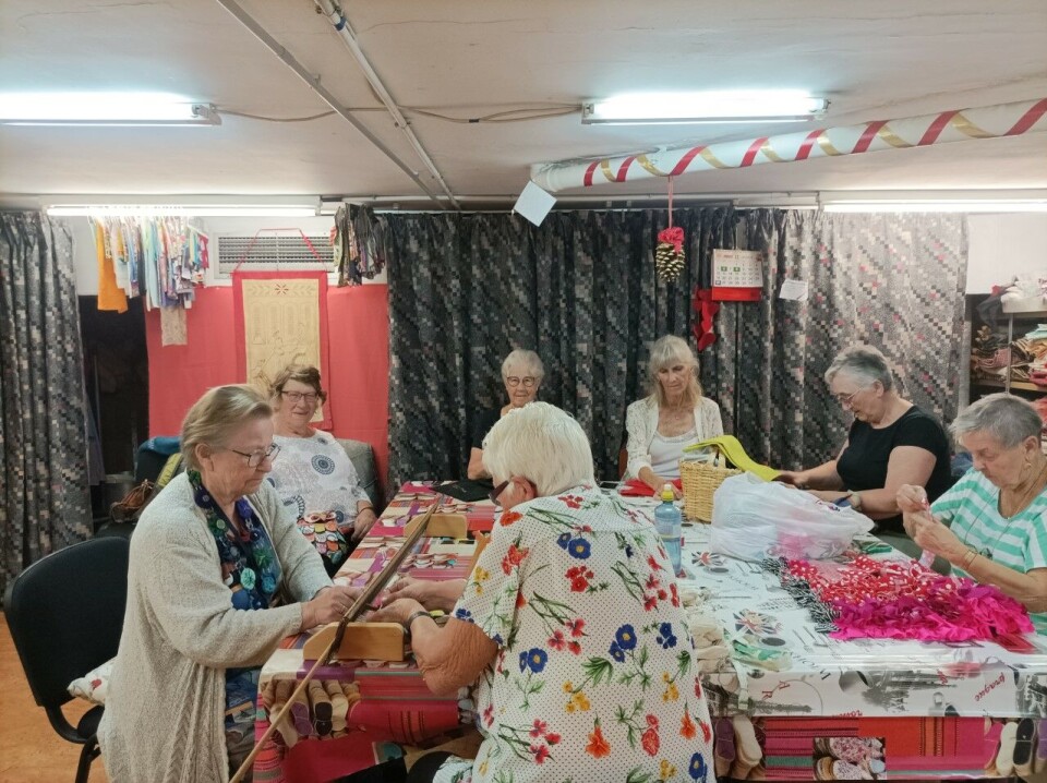 Klubben har egen håndarbeidsgruppe i Las Palmas. Foto: Skandinaviska klubben