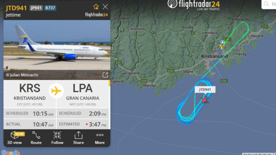 Flyet til Gran Canaria tok av uten passasjerene