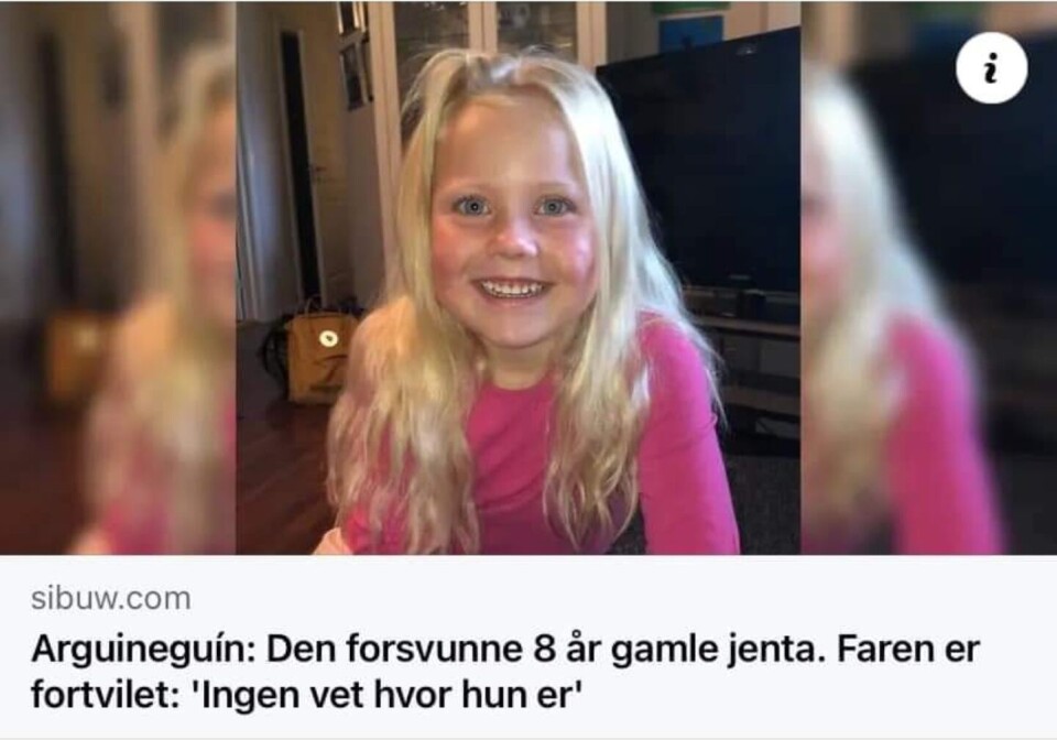 Skjermdump fra en Facebook-gruppe av den falske nyheten som deles.