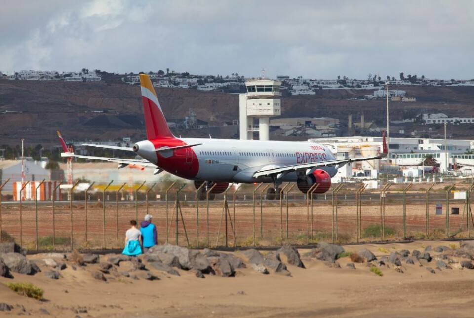 Arkivfoto av et Iberia Express-fly på Lanzarote. Foto: TROFNOM/Shutterstock