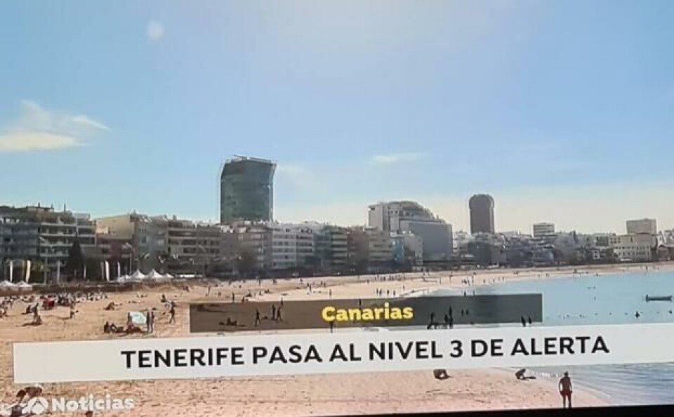 Nok en gang plasserte Antena 3 Las Canteras på Tenerife (hint: det er feil øy!)
