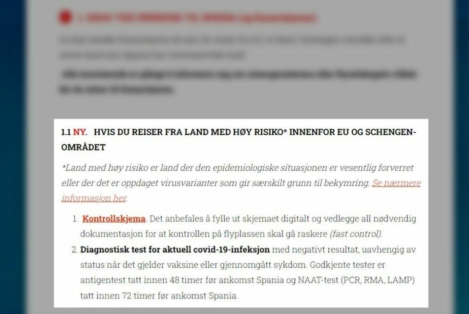 Nei, du trenger ikke coronatest for å reise til Kanariøyene, hvis du er vaksinert