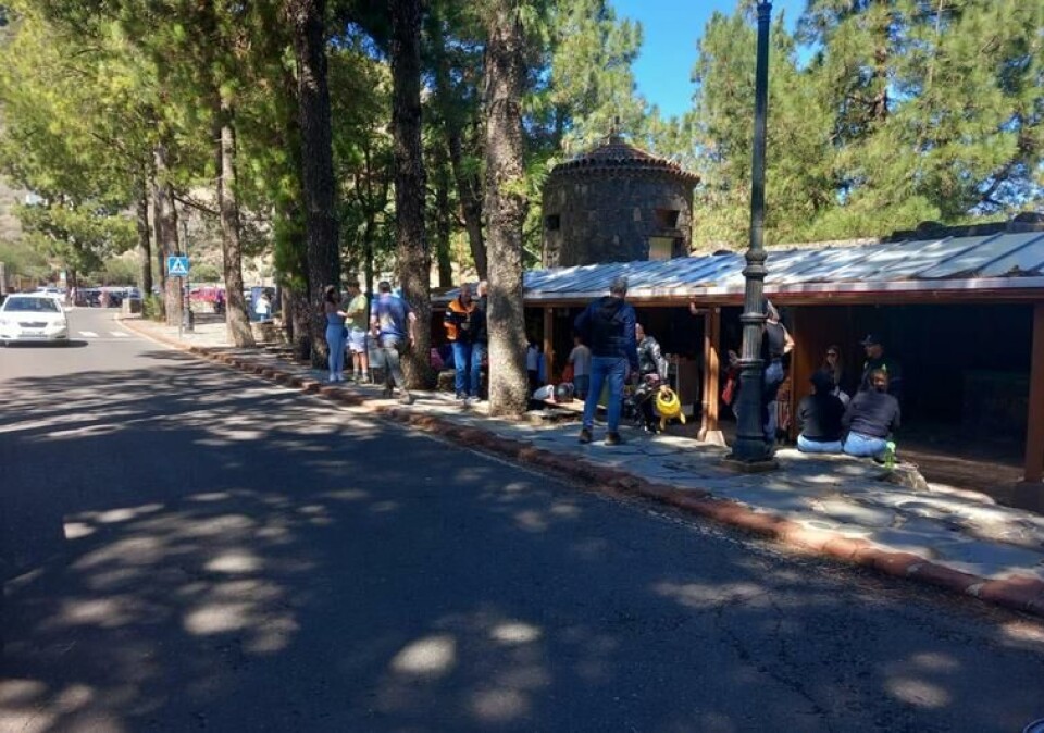Nye salgsboder er på plass. Foto: Canarias 7