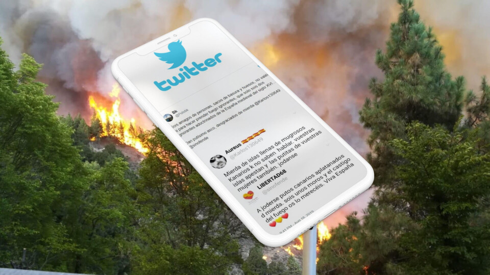 De ønsket Gran Canaria «alt vondt» i brannen – utestengt fra Twitter