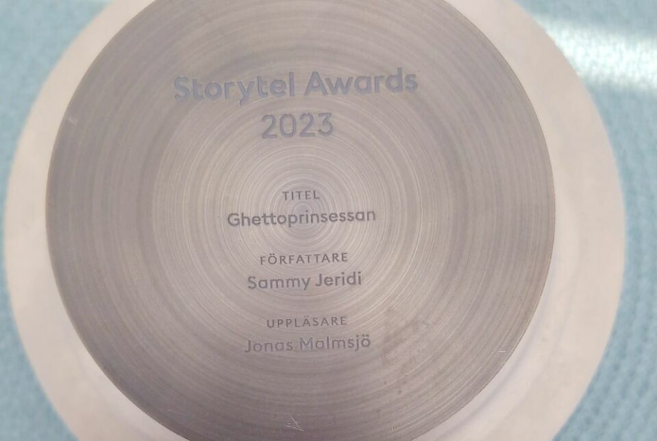 Jeridi vant den pristisjetunge Storytel Awards i 2023 for boka Ghettoprinsessen. Foto: Monica S. Andresen Jeridi vant den pristisjetunge Storytel Awards i 2023 for boka Ghettoprinsessen. Foto: Monica S. Andresen