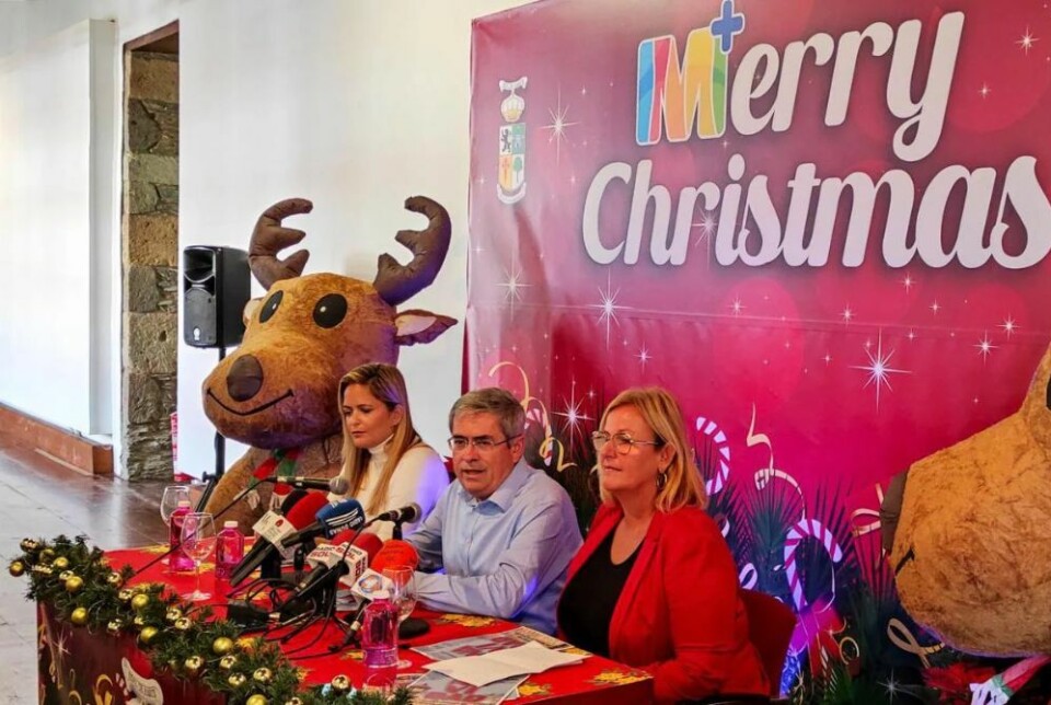 Kommunen la frem de store juleplanene under en pressekonferanse denne onsdagen. Foto: Ayuntamiento San Bartolomé de Tirajana